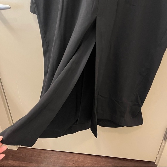 ASOS tailored lightweight longline coat in black plus size 16 - Picture 10 of 11